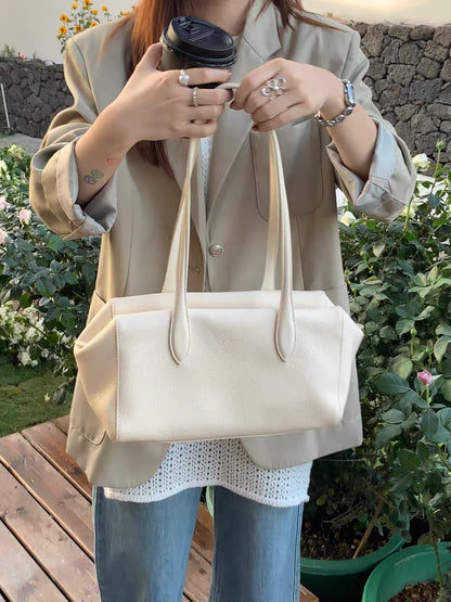 LuxeBow Cowhide Tote Bag