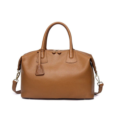 LuxeVoyage Leather Weekender Bag