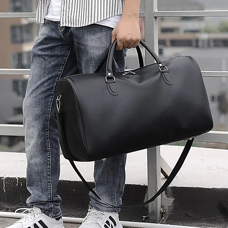 UrbanVoyage Leather Duffle Bag