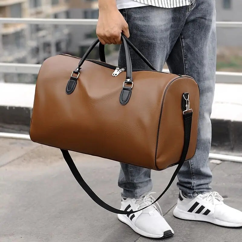 UrbanVoyage Leather Duffle Bag